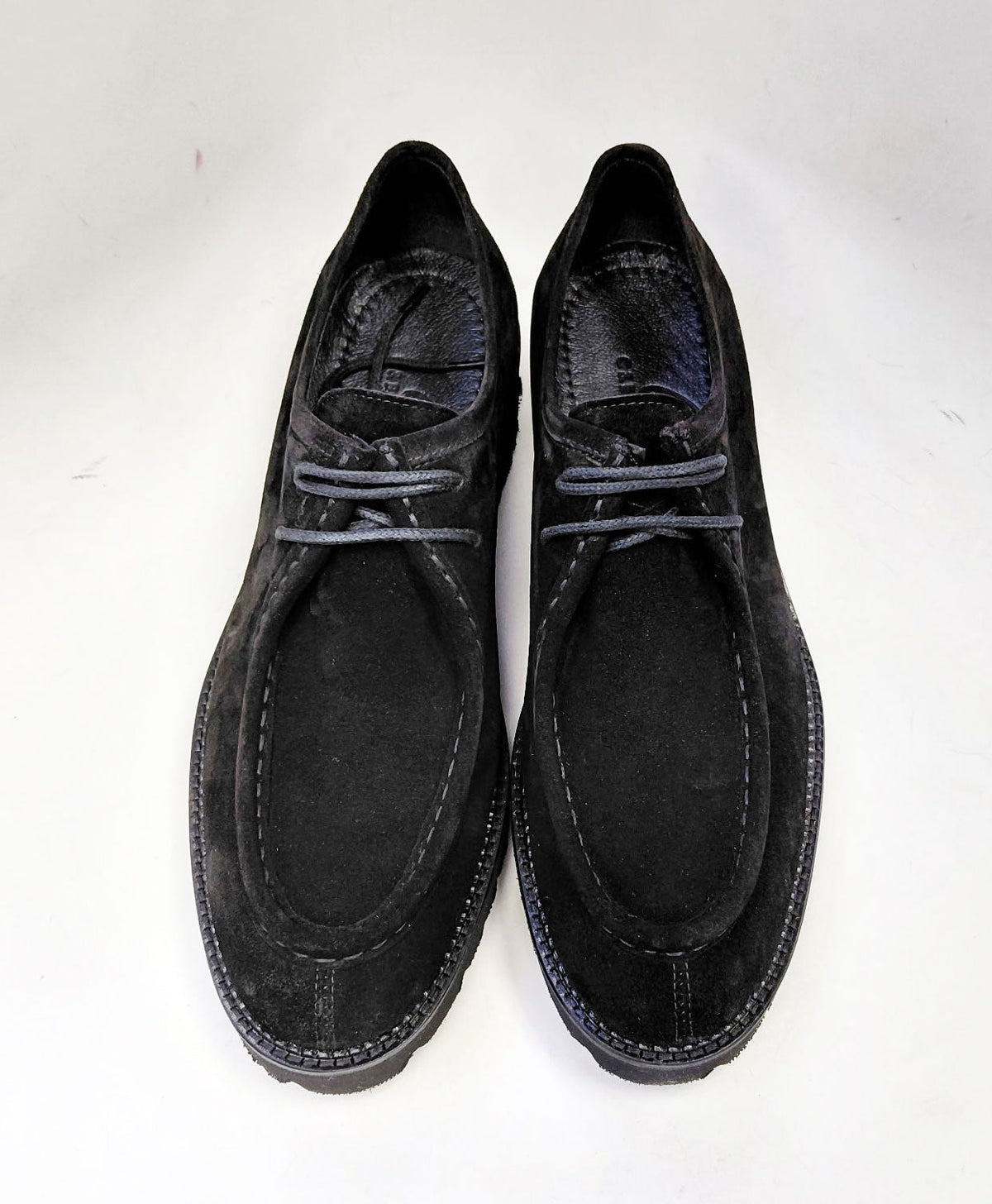 C&E Fashions C Collection Suede Lace Up Shoe - Black – product view 4