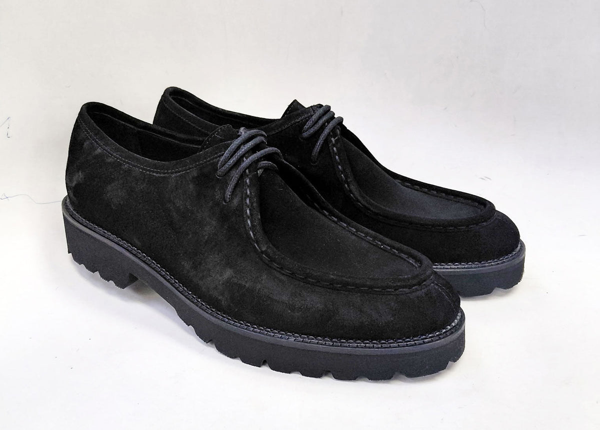 C&E Fashions C Collection Suede Lace Up Shoe - Black – product view 5