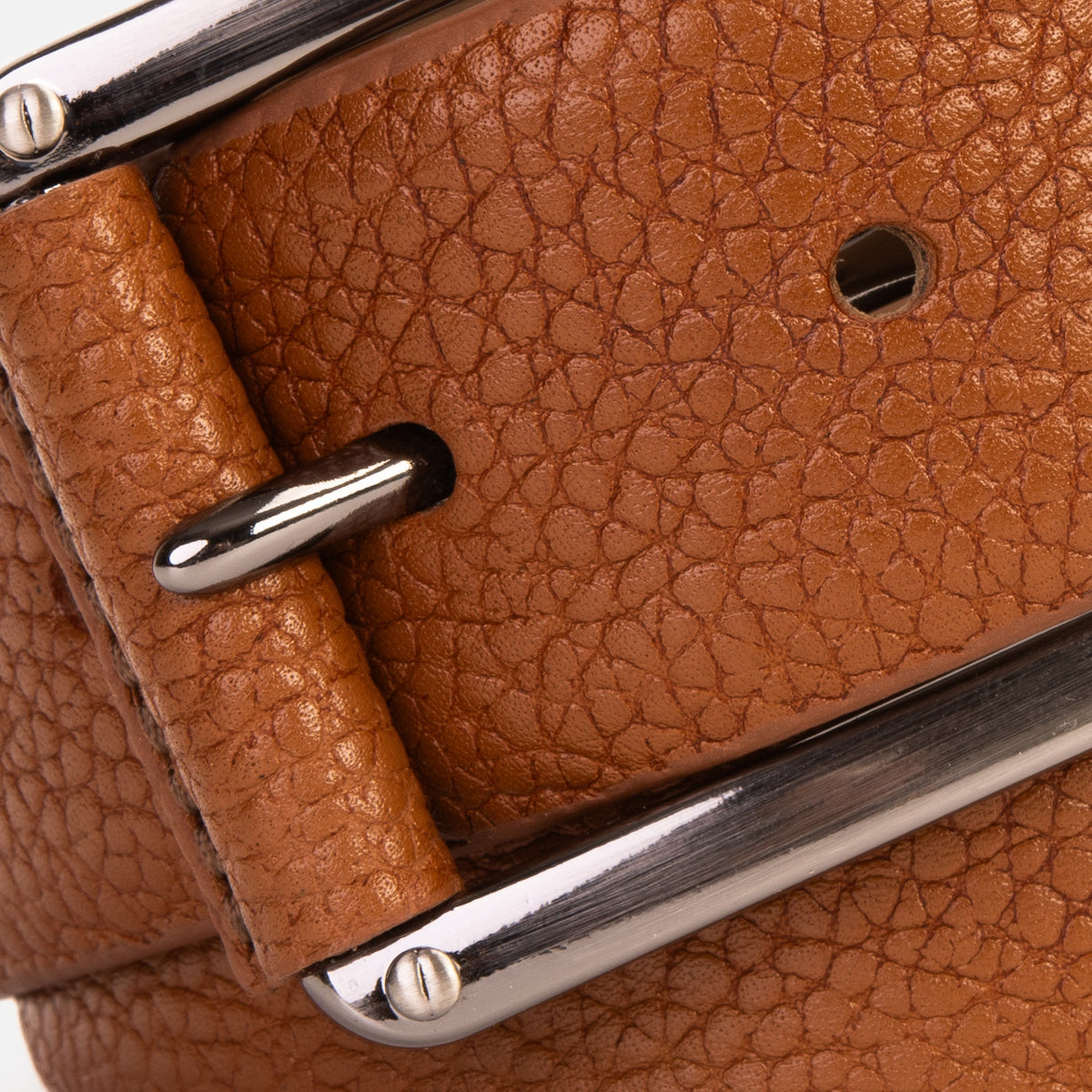 Vinci Leather The Draco Brown Calfskin Belt – product view 3