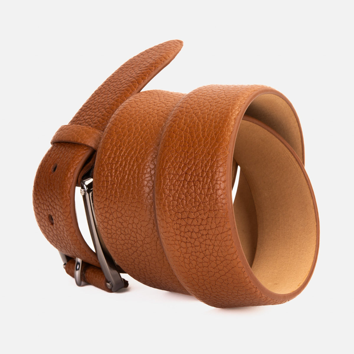 Vinci Leather The Draco Brown Calfskin Belt – product view 6