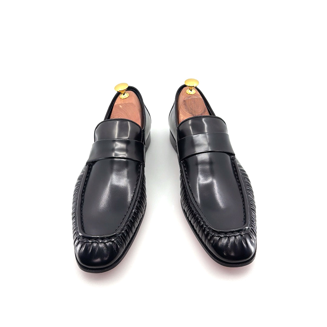 C&E Fashions C Collection Nappa Leather Loafer - Black – product view 1