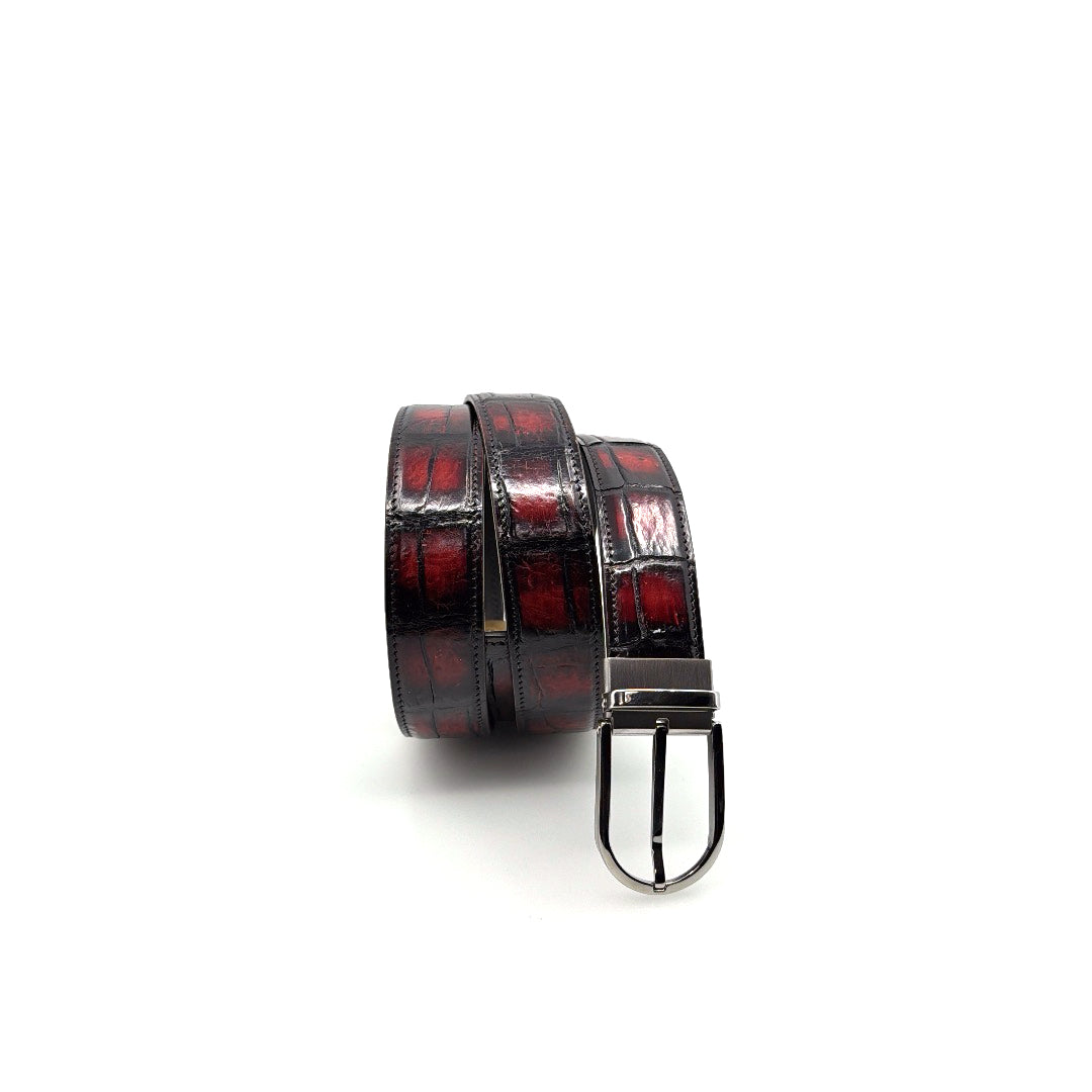 Maurice Custom Alligator Belt - Sport/Rust