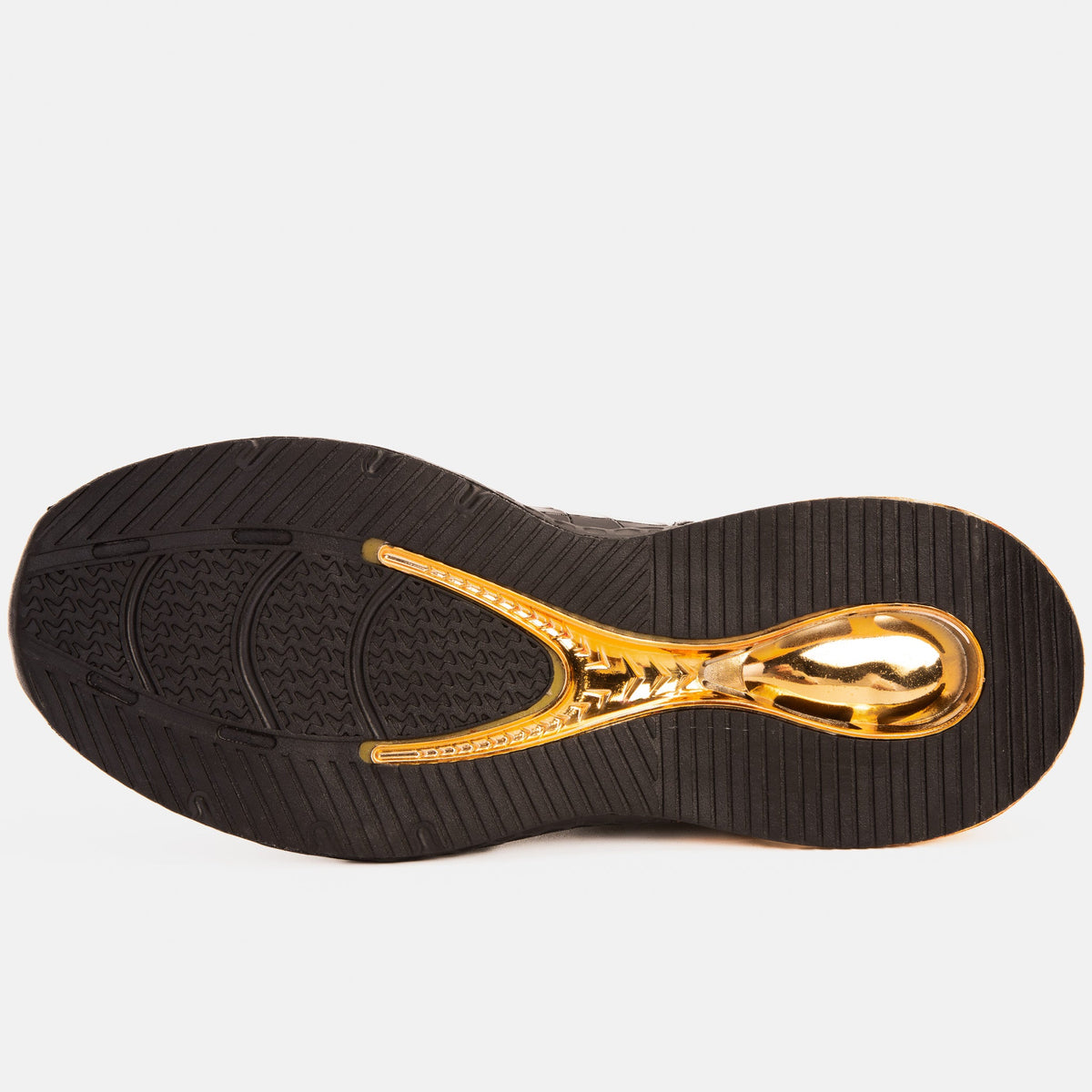 Vinci Leather Bellagio Black & Gold High-Top Men Sneaker – product view 8