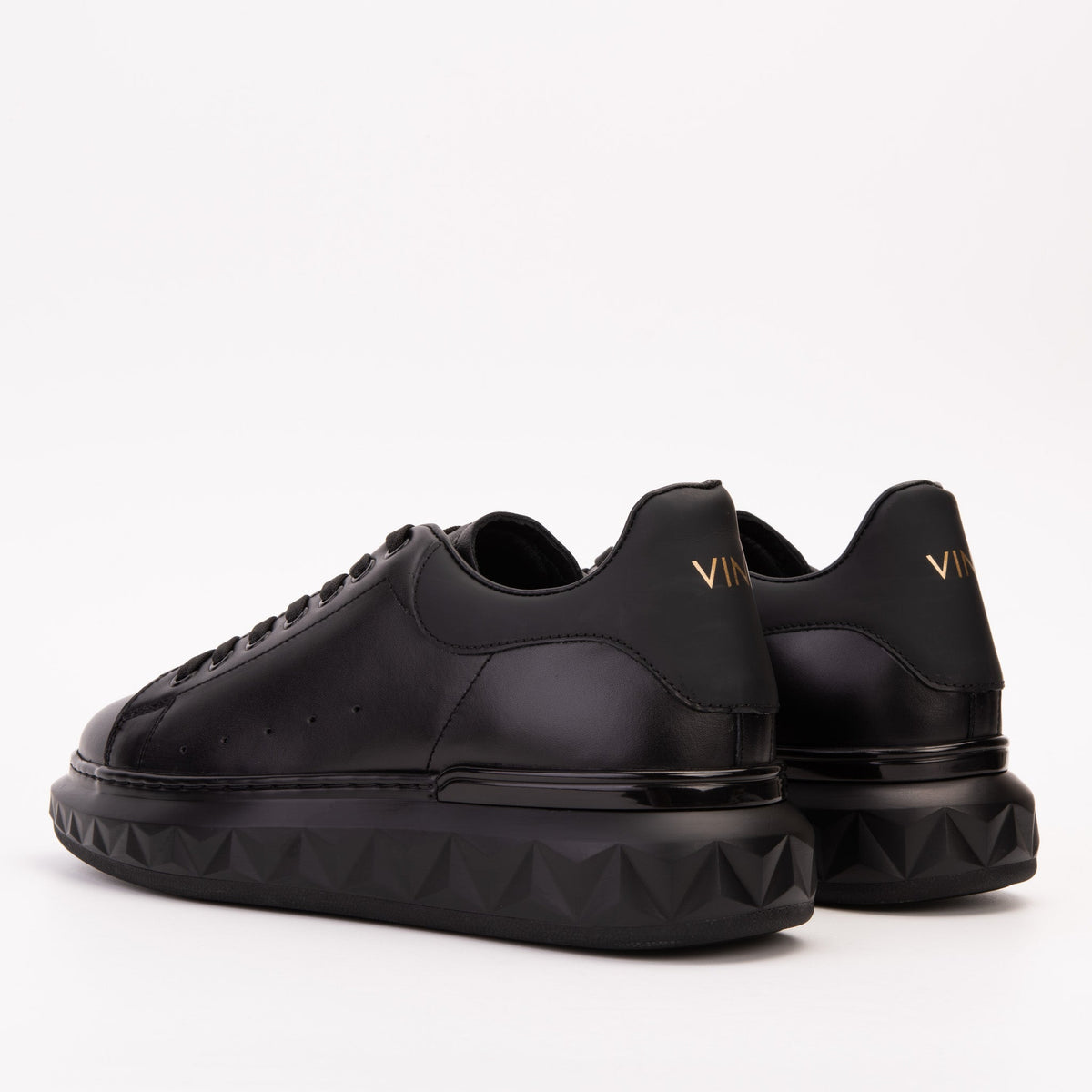 Vinci Leather The Linq Black Leather Men Sneaker – product view 5