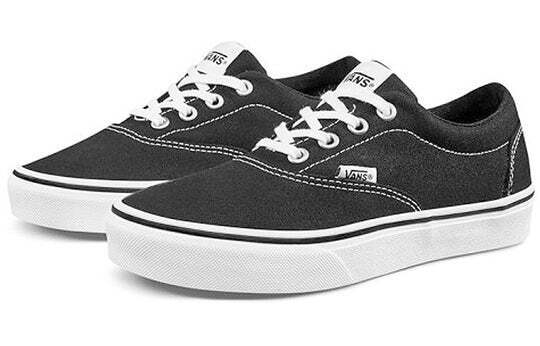 Vans Doheny Women's Sneakers — Black/White Canvas Low-Top