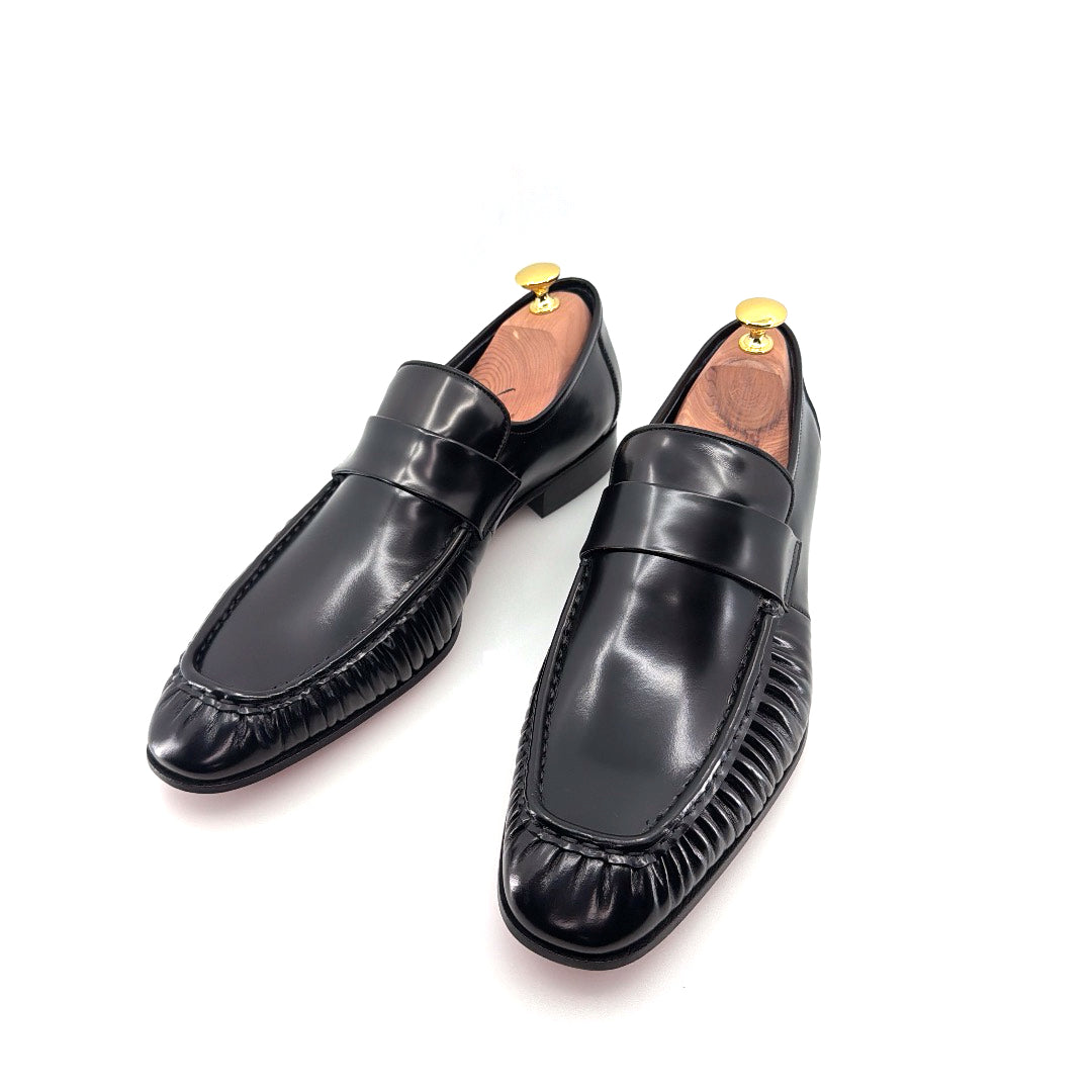 C&E Fashions C Collection Nappa Leather Loafer - Black – product view 2