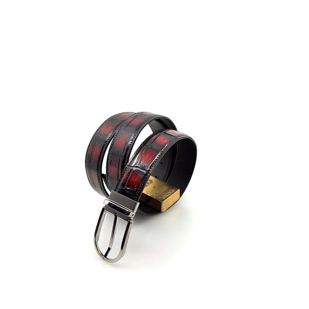 Maurice Custom Alligator Belt - Sport/Rust