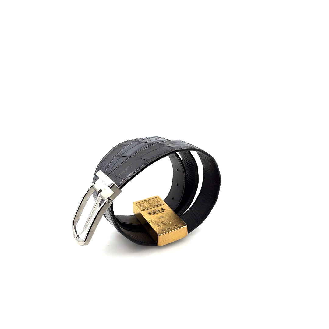 Maurice Custom Alligator Belt - Black