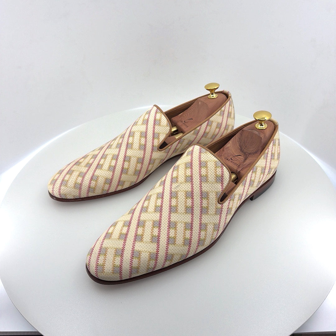 C&E Fashions C Collection Printed Leather Loafer - Beige – product view 3