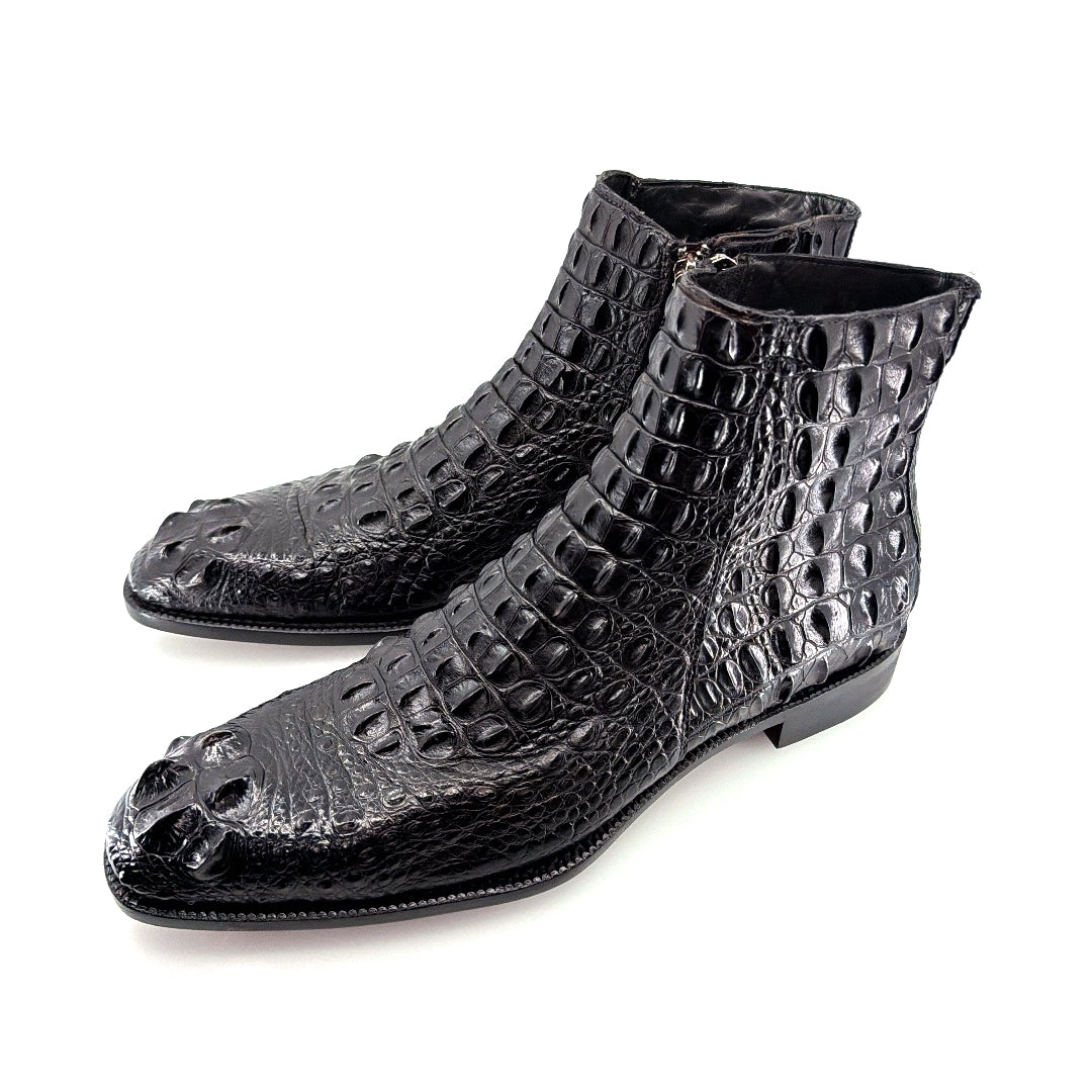 Maurice El Paso Hornback Custom Made Alligator Boot Black – product view 3