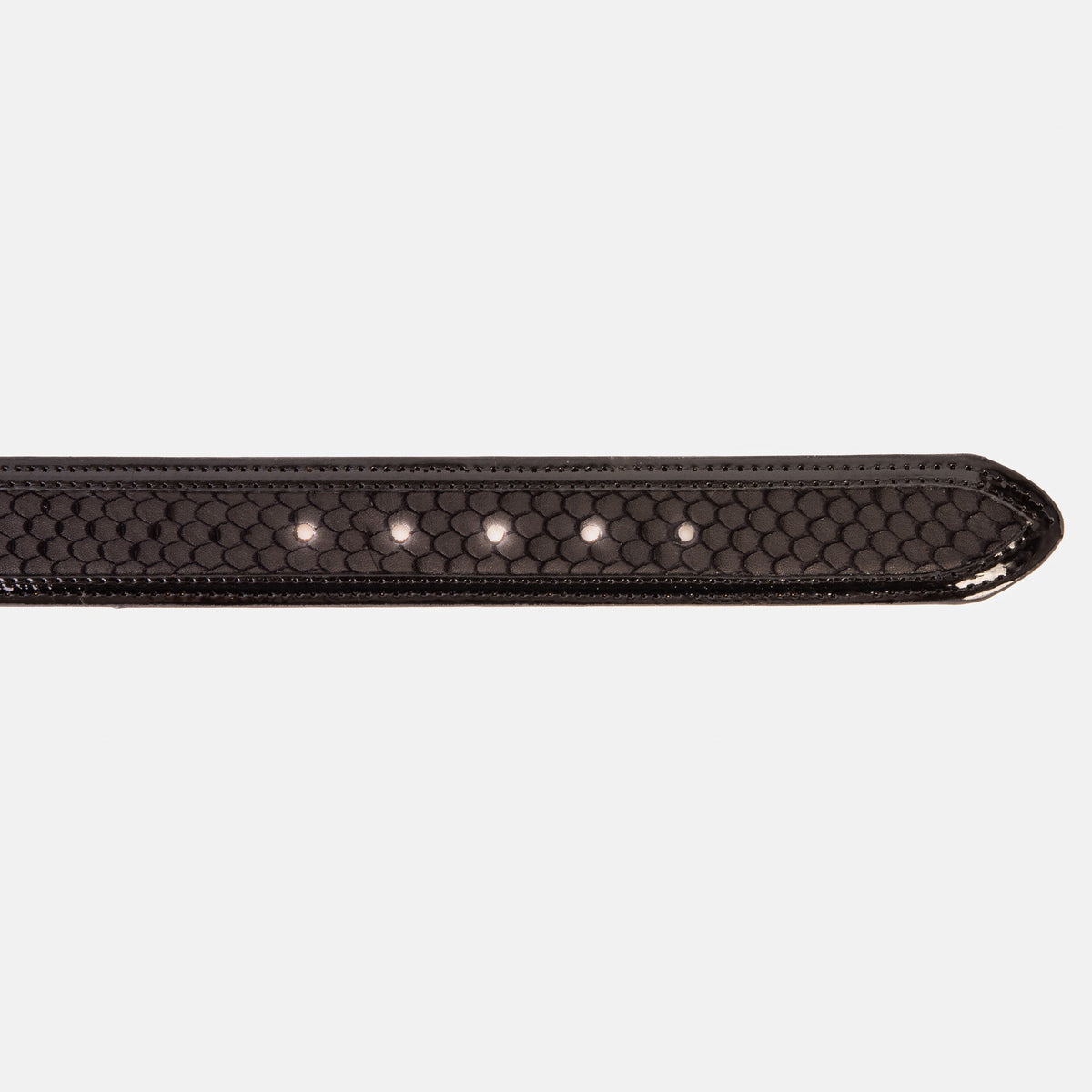 Vinci Leather The Monarch Black Leather Belt – product view 6