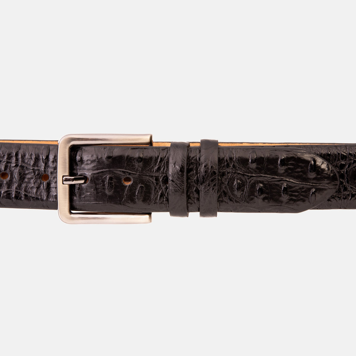 Vinci Leather Randor Black Leather Belt – product view 2