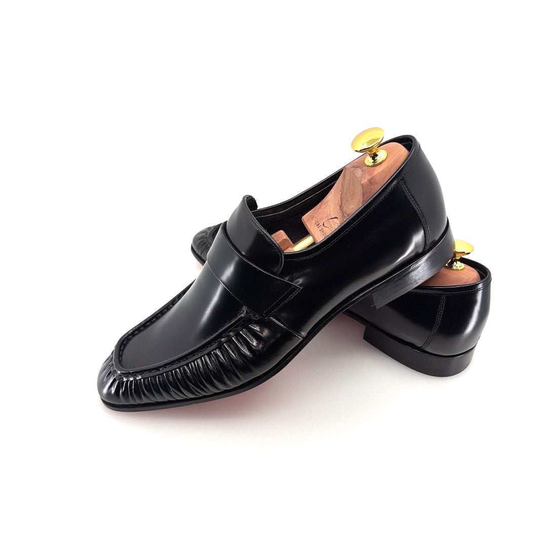 C&E Fashions C Collection Nappa Leather Loafer - Black – product view 6