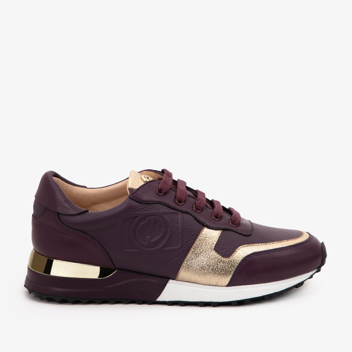 Vinci Leather The Masal Purple Leather Women Sneaker – product view 1