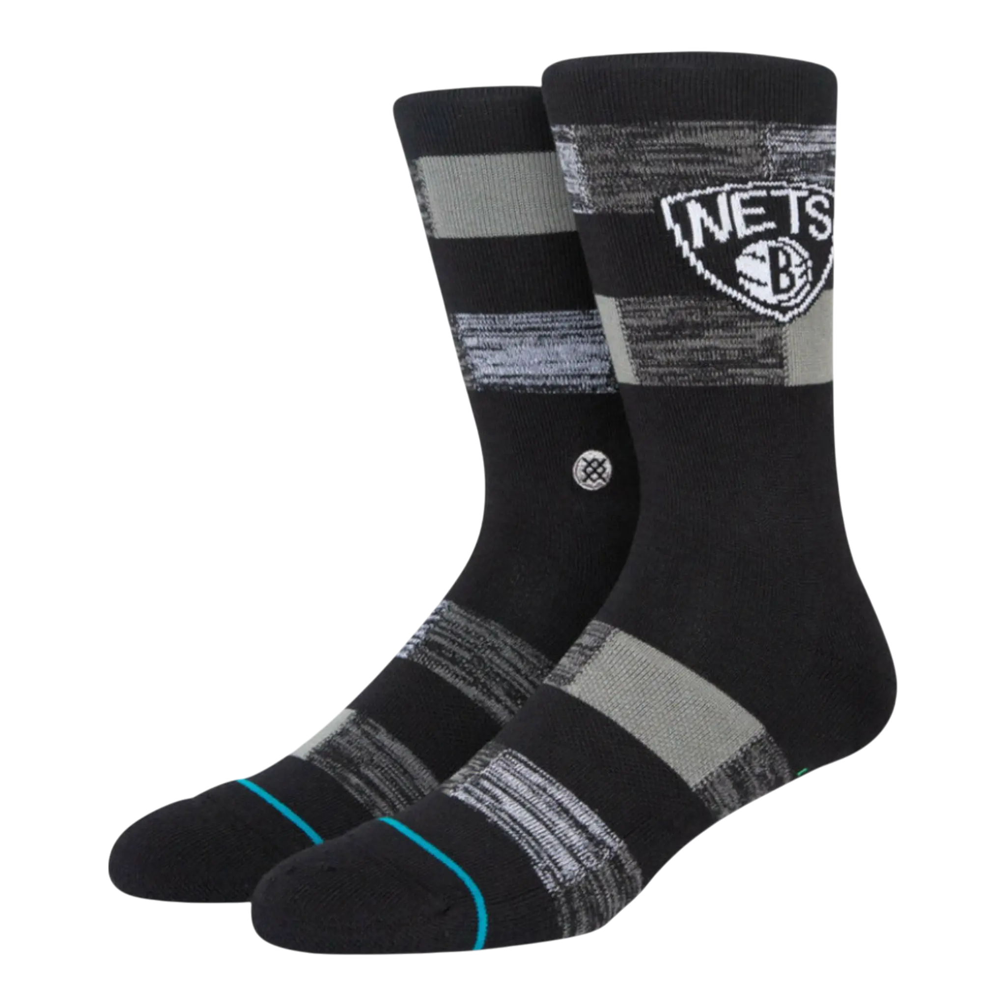 Stance x NBA Cryptic Nets Men Crew Socks Black