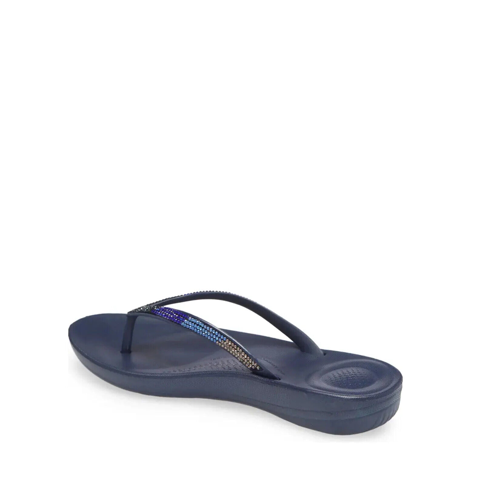 FitFlop Iqushion Ombre Sparkle Women's Flip Flops — Midnight Navy