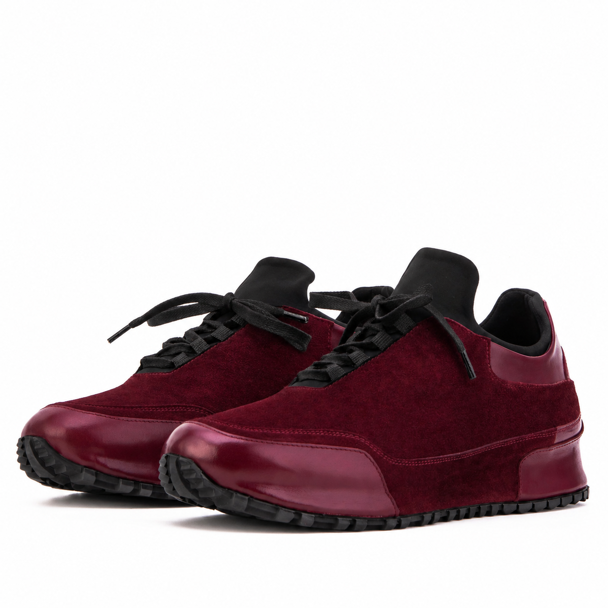 The Hudson Burgundy Suede Men Sneaker