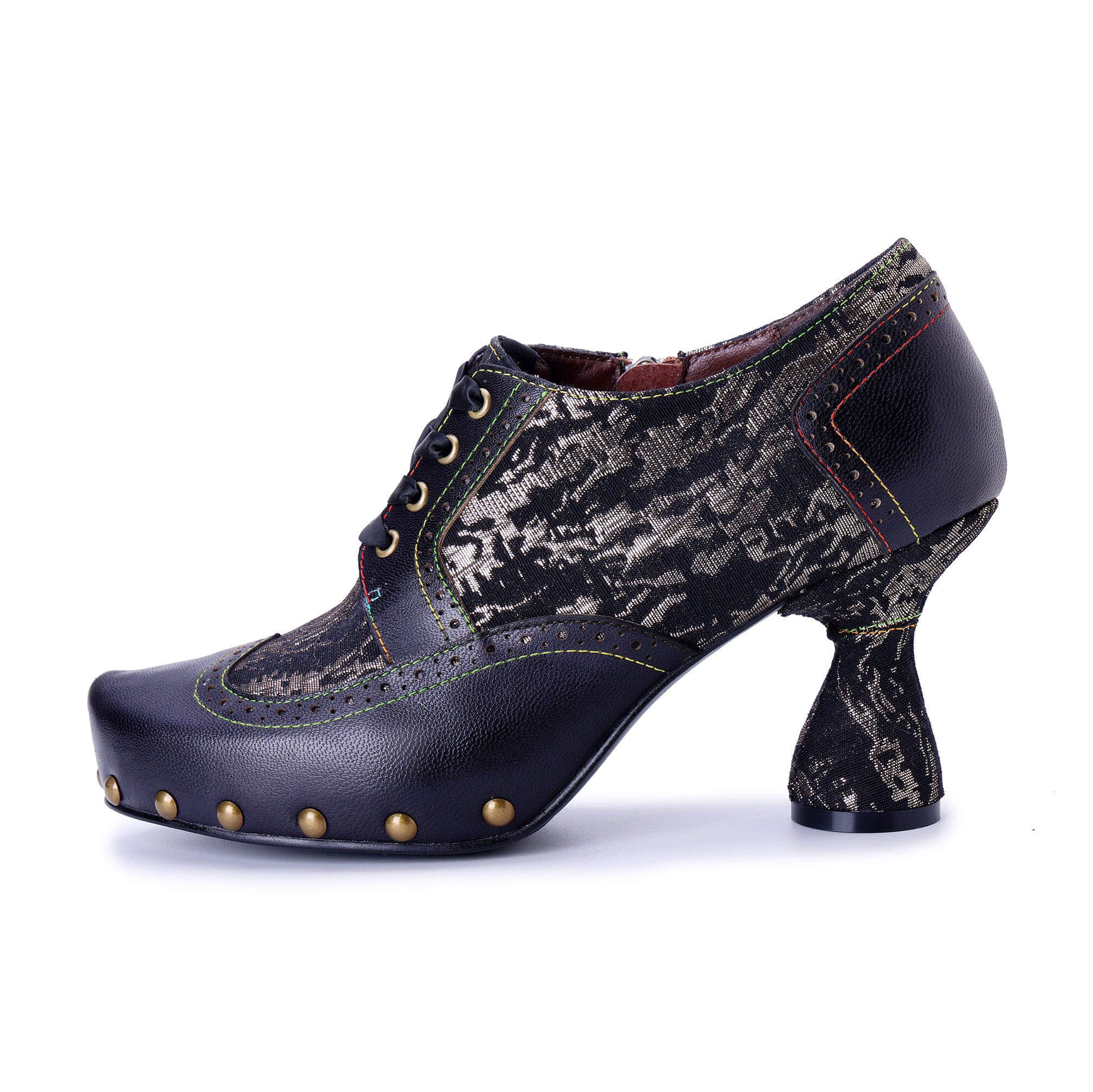 Colorstepshoes Retro Handmade Leather Pumps