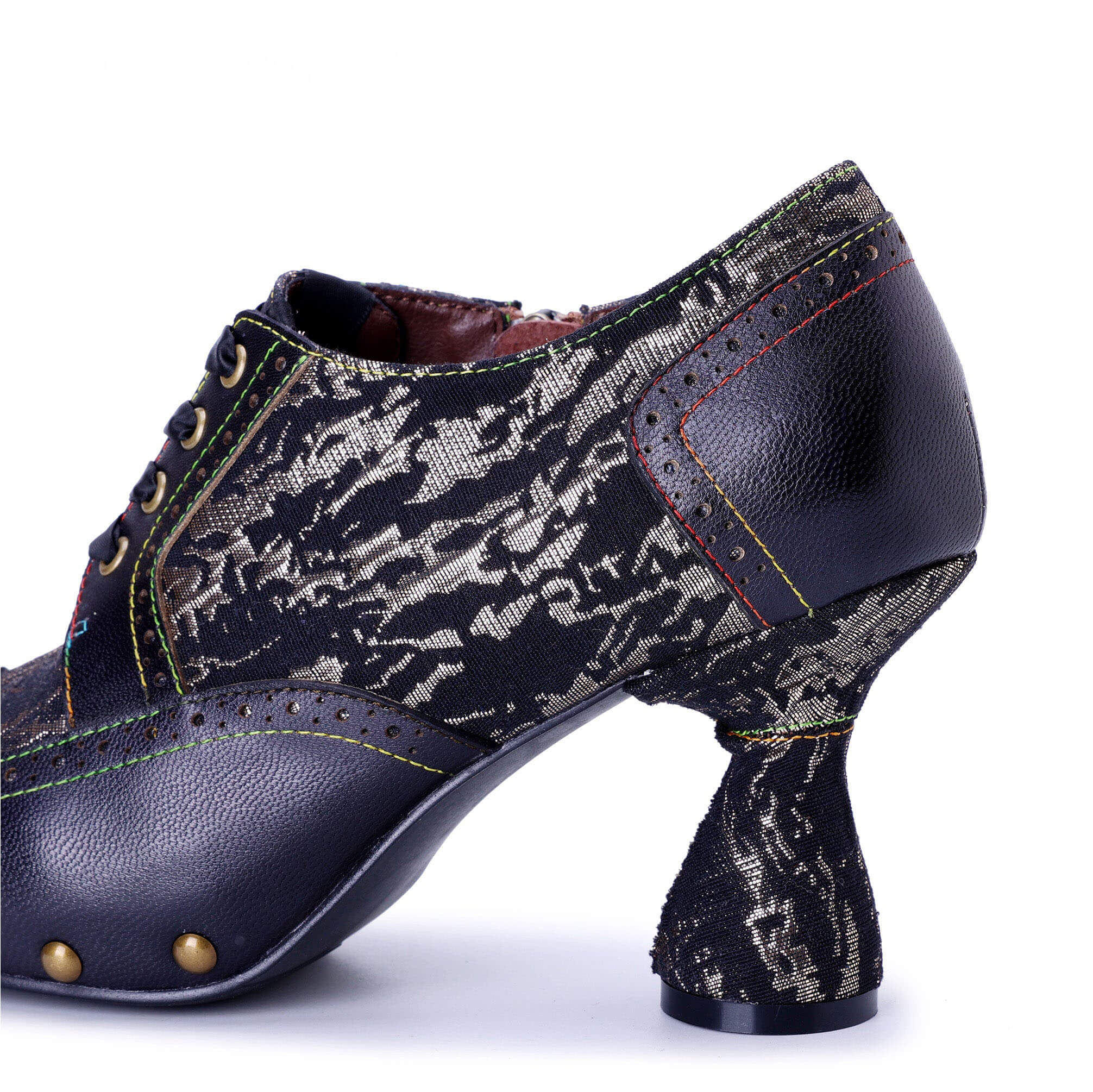 Colorstepshoes Retro Handmade Leather Pumps