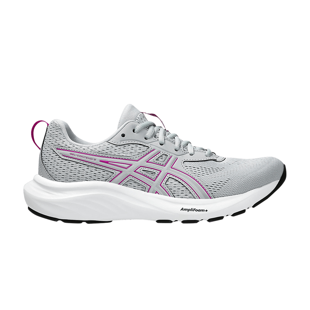 ASICS GEL-CONTEND 9 Wide Womens Running Shoes — Piedmont Grey/Purple Spectrum