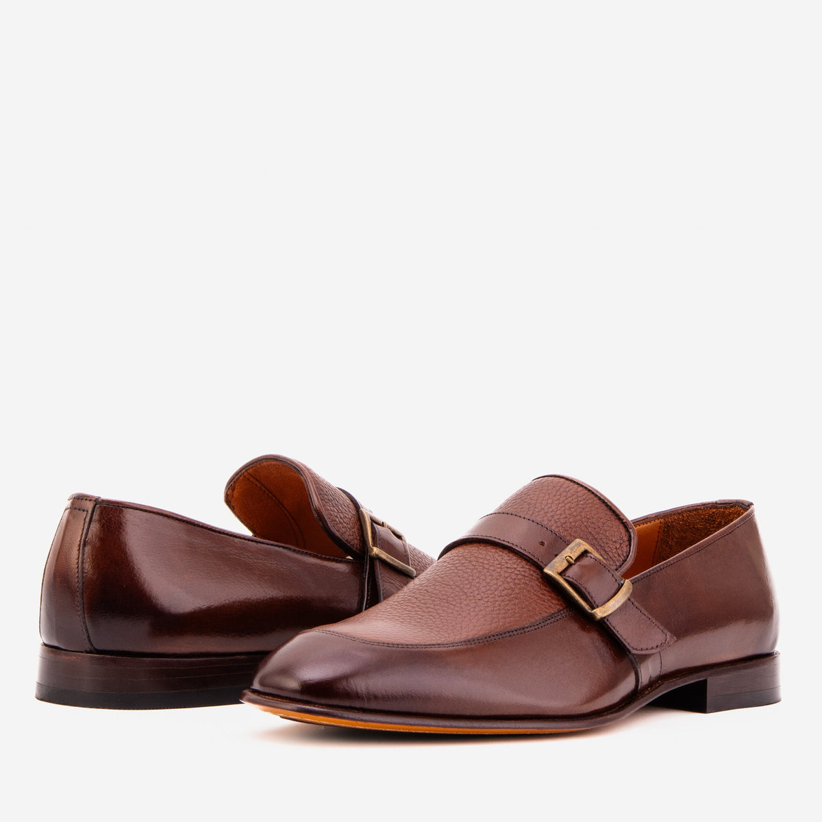 The Marquez Tan Baby Buffalo & Deer Leather Loafer Men Shoe