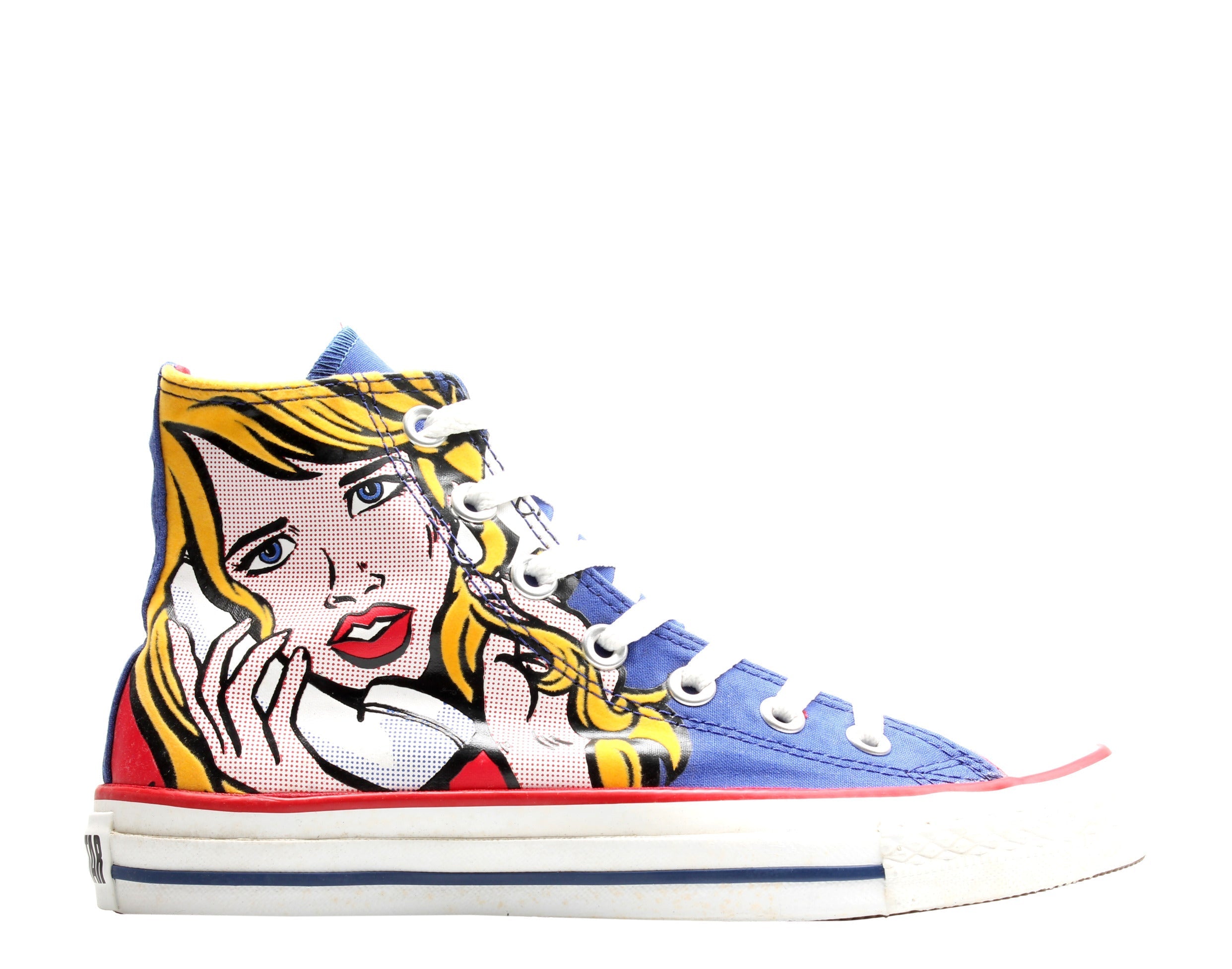 Converse Chuck Taylor All Star Pop Art Print Hi Sneakers — Royal/Yellow