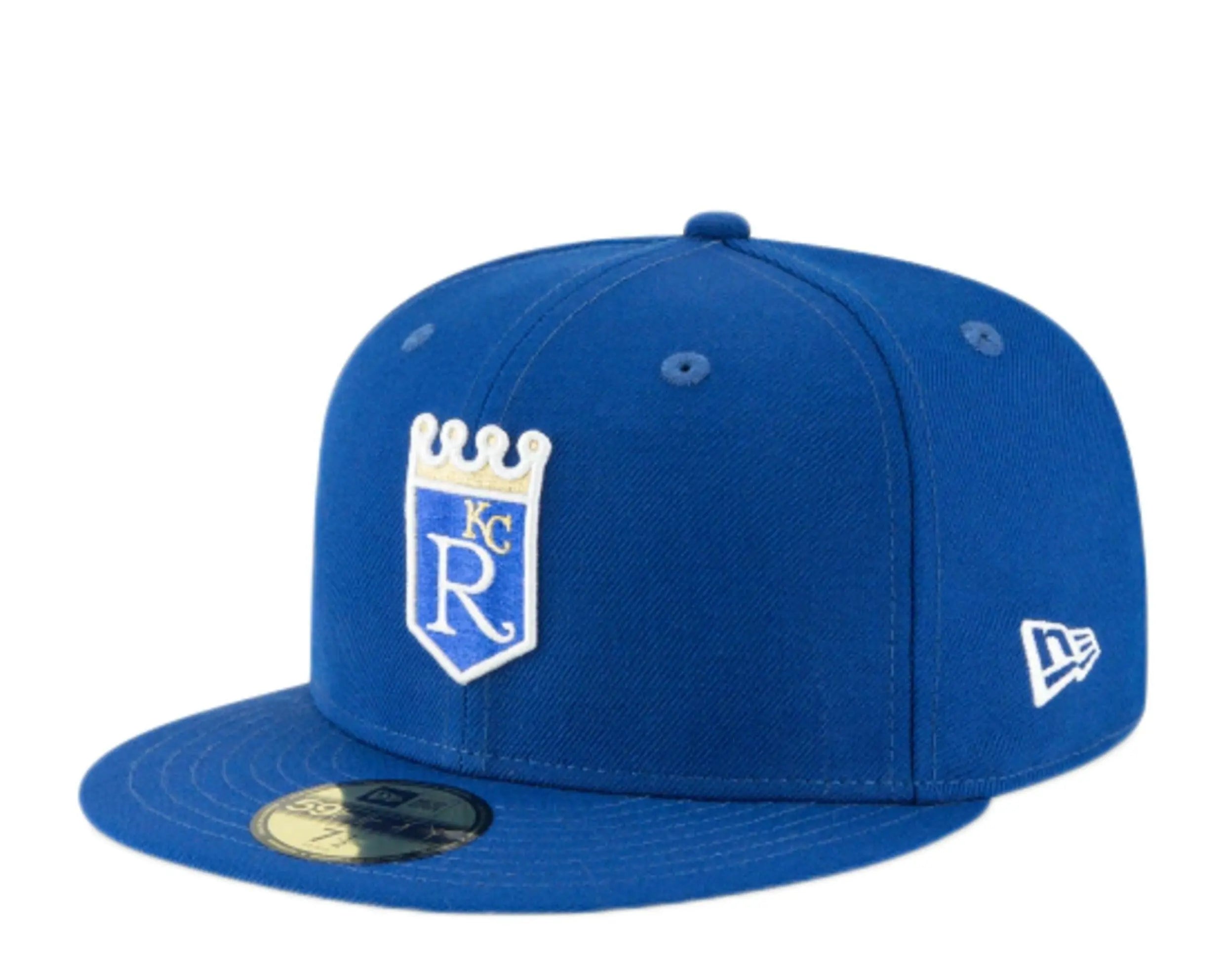 ew Era 59Fifty Kansas City Royals 1971 Cooperstown Men Fitted Hat Royal Blue