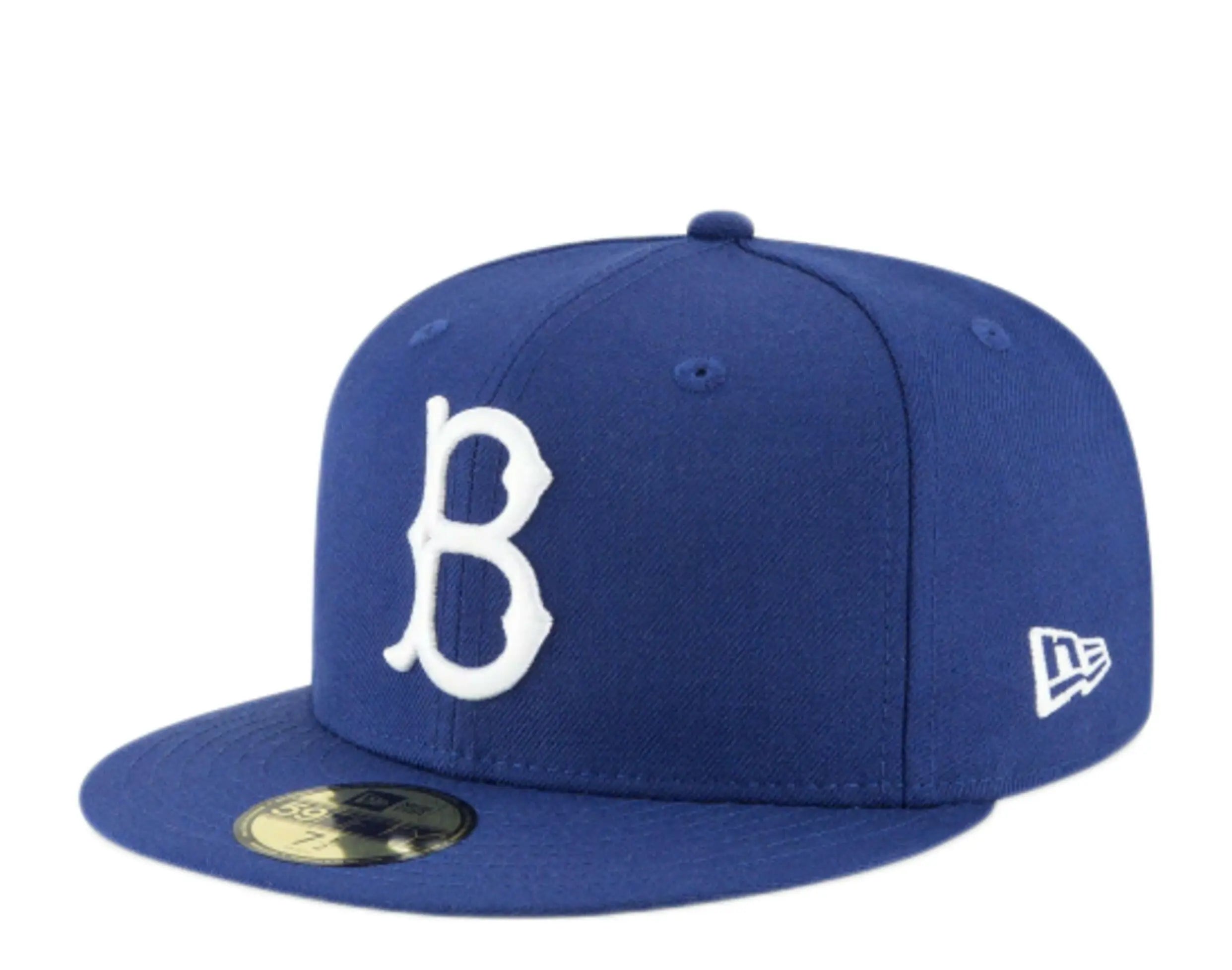 New Era 59Fifty Brooklyn Dodgers 1949 Cooperstown Men Fitted Hat Royal Blue
