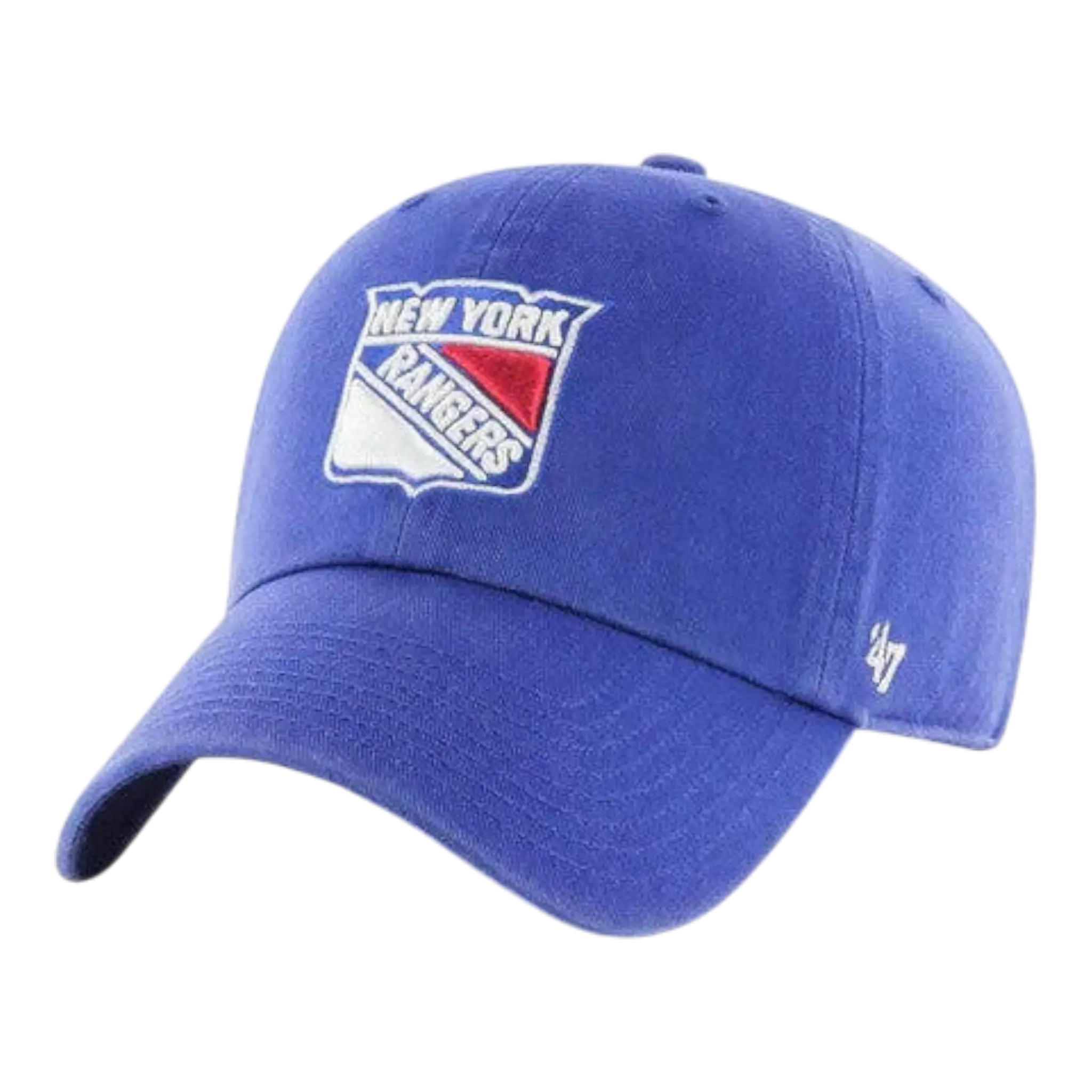 47 Brand Clean Up Men Strapback Hat New York Rangers Royal