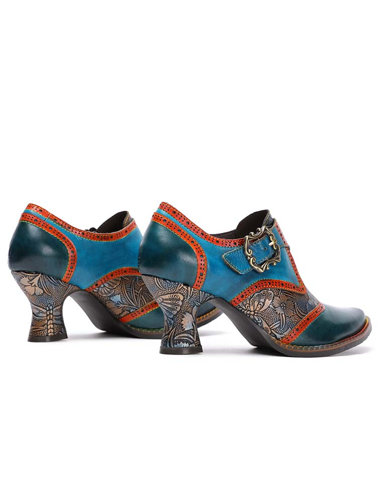 Kaisley Hand Embossed Leather Shoes – product view 7