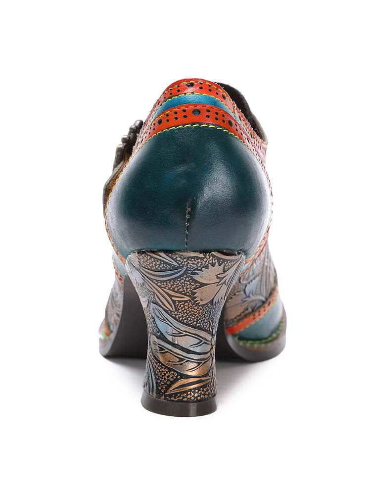 Kaisley Hand Embossed Leather Shoes – product view 9