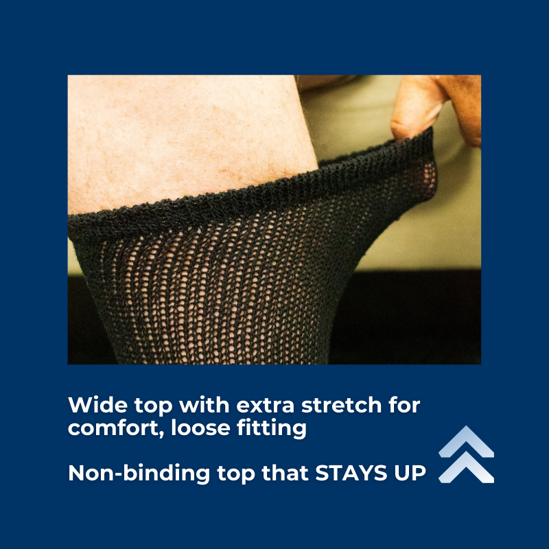 Men's Cotton Diabetic Crew Socks (6 Pair) – product view 13