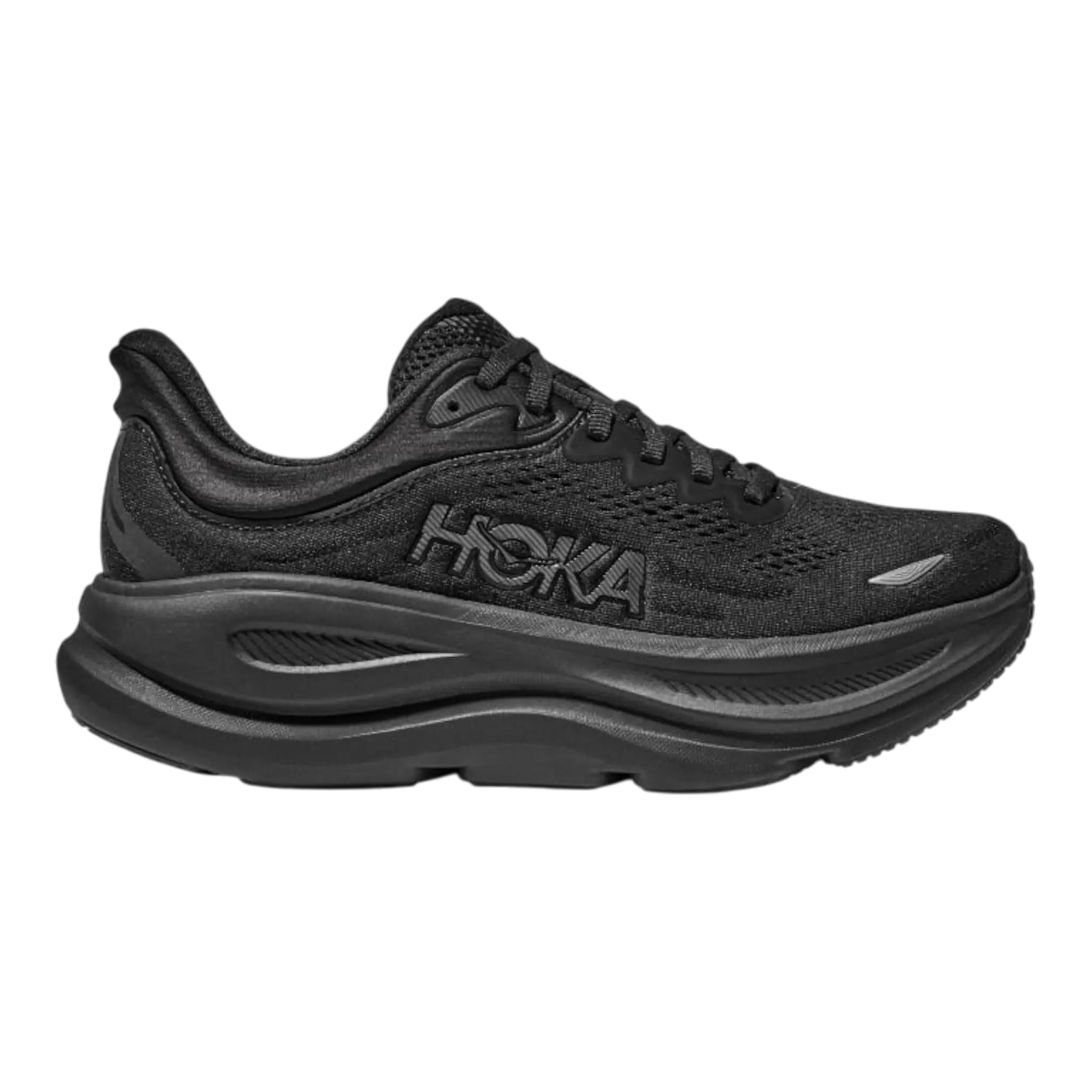 Hoka Bondi 9 Running Women's Sneakers — Black/Black Mesh