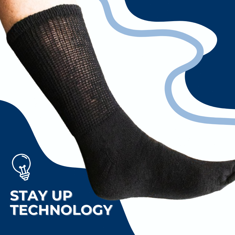 Women's Cotton Diabetic Crew Socks (6 Pair) – product view 15