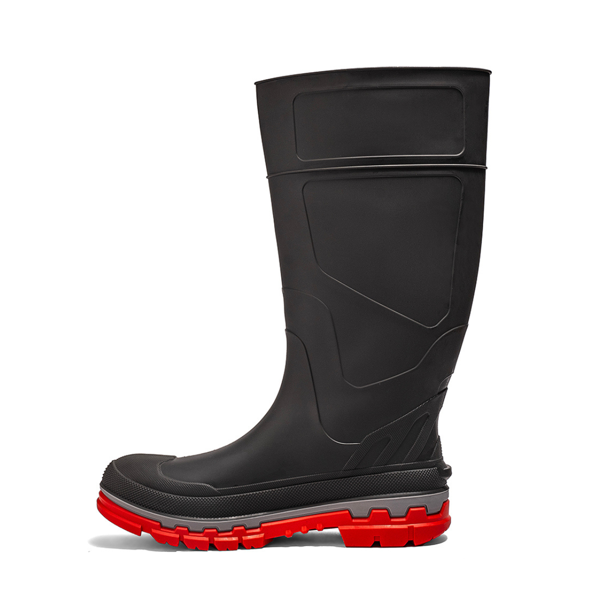 Kickaxe 15" Waterproof Rubber Boot - Grey/Orange – product view 3