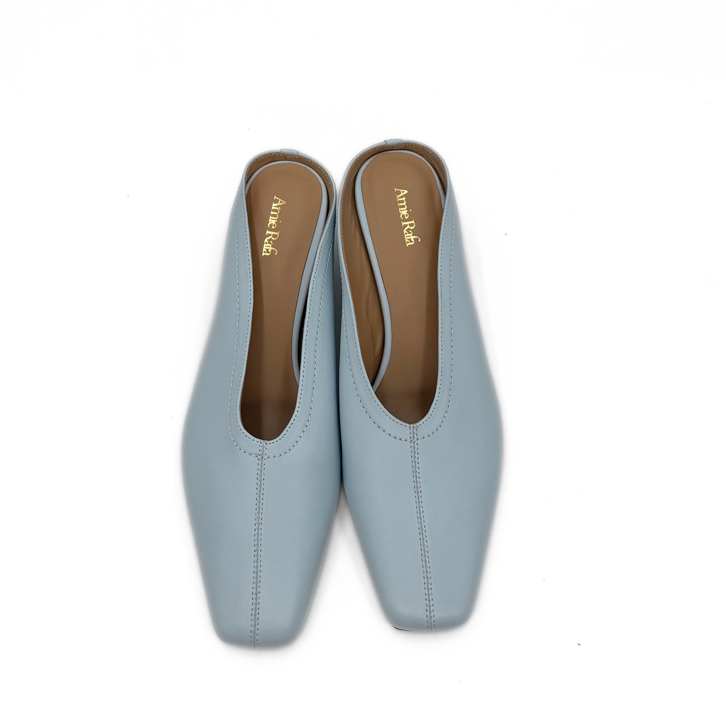 Junie Heeled Leather Mule