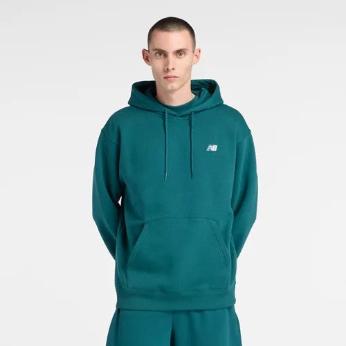New Balance Sport Essentials Fleece Men's Hoodie — Green/White (MT41511-AAV)