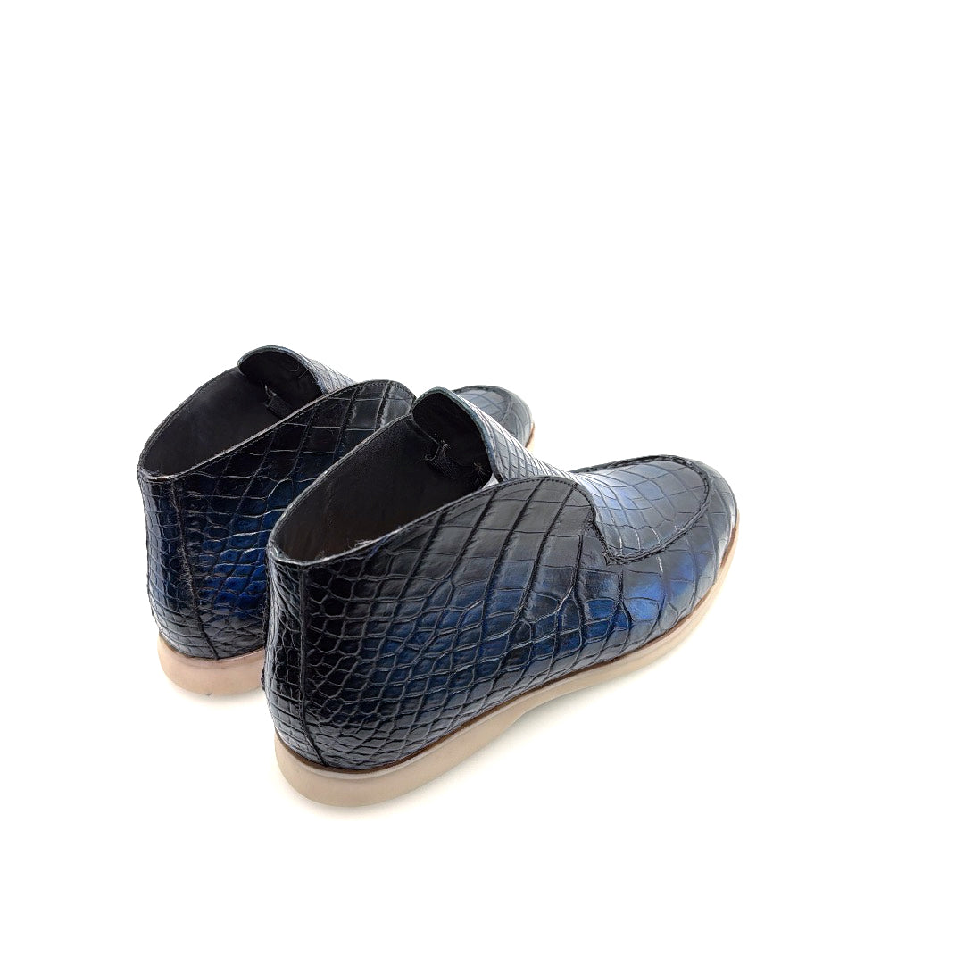 Maurice Nashville Custom Made Alligator Shoe - Navy – product view 5