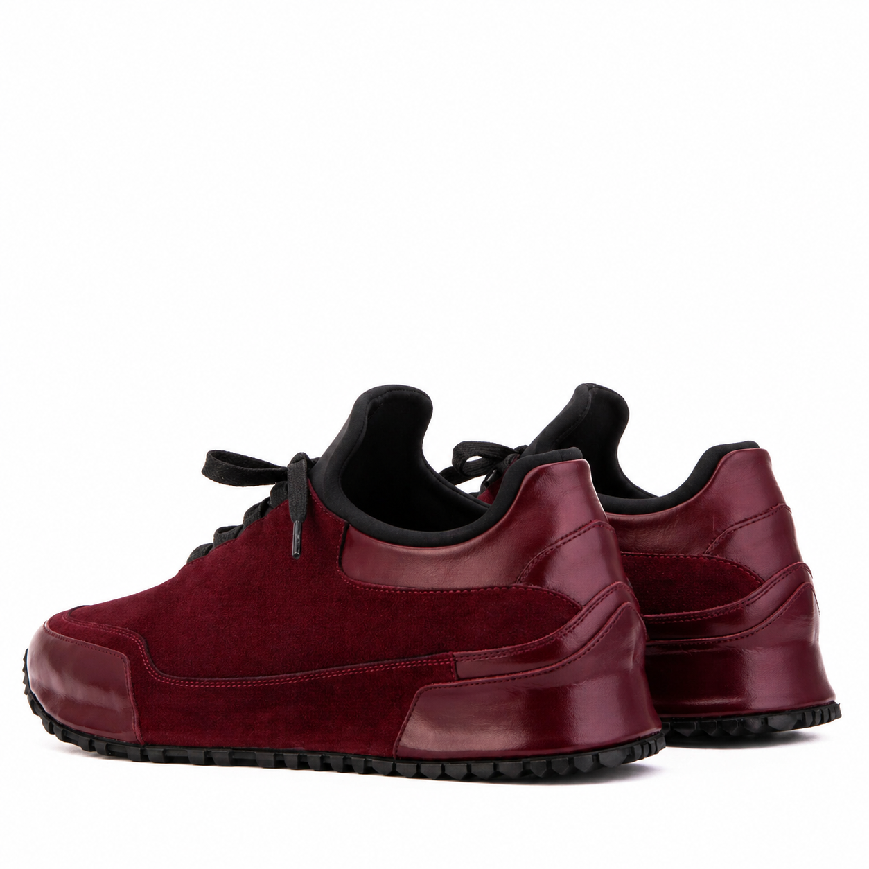 The Hudson Burgundy Suede Men Sneaker