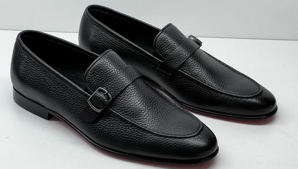 C&E Fashions C Collection Deerskin Loafer - Black – product view 6