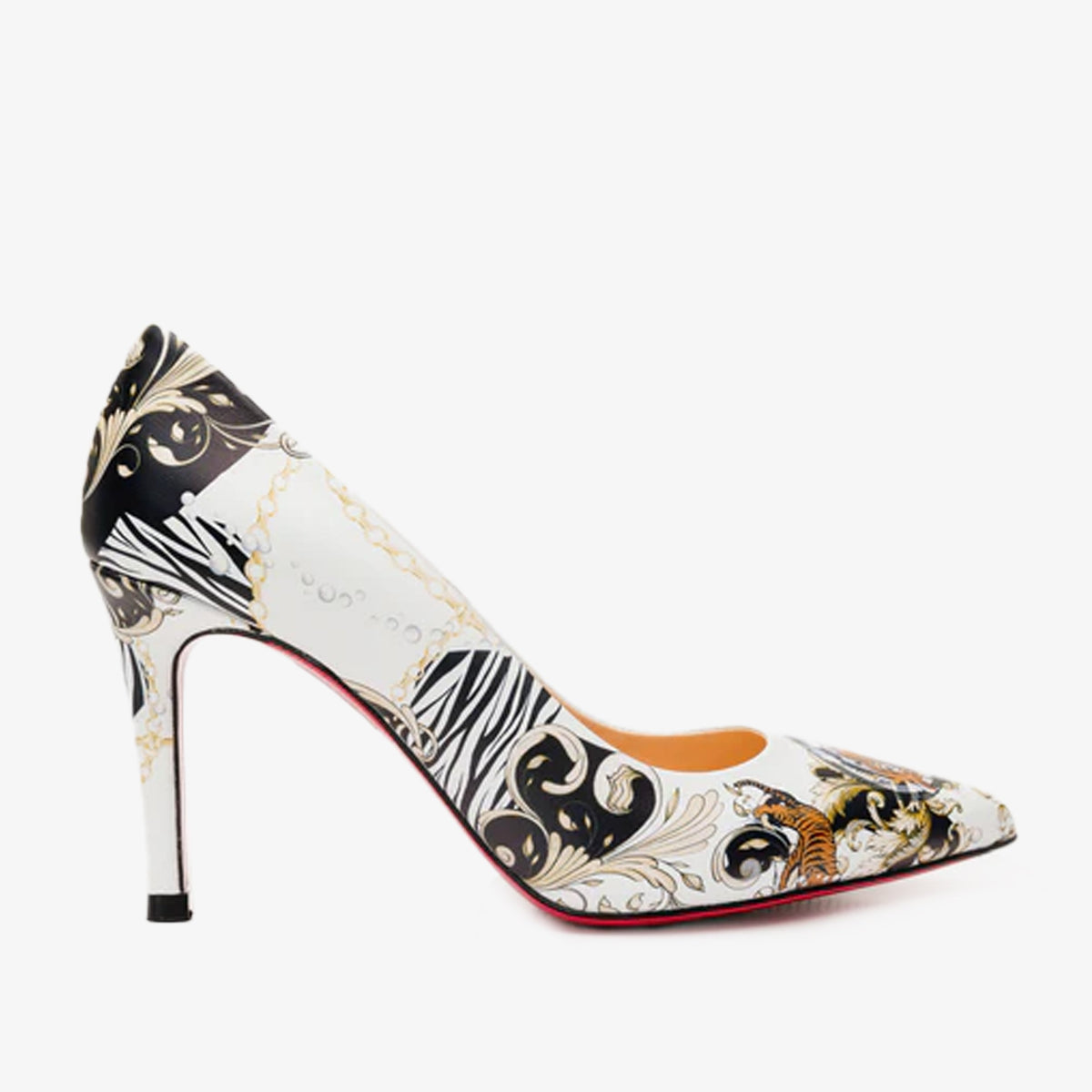 Vinci Leather The Perugia White Leather Pump Women Shoe – product view 1
