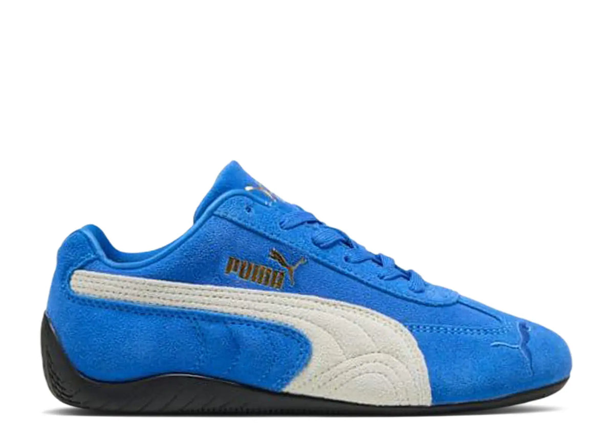 PUMA Speedcat OG Big Kids (GS) Sneakers — Mountain Blue/Frosted Ivory Suede Low-Top