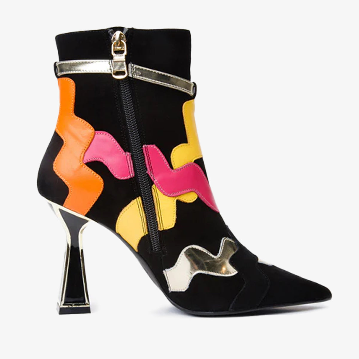 Vinci Leather The Tario Black Suede Leather Ankle Women Boot – product view 1