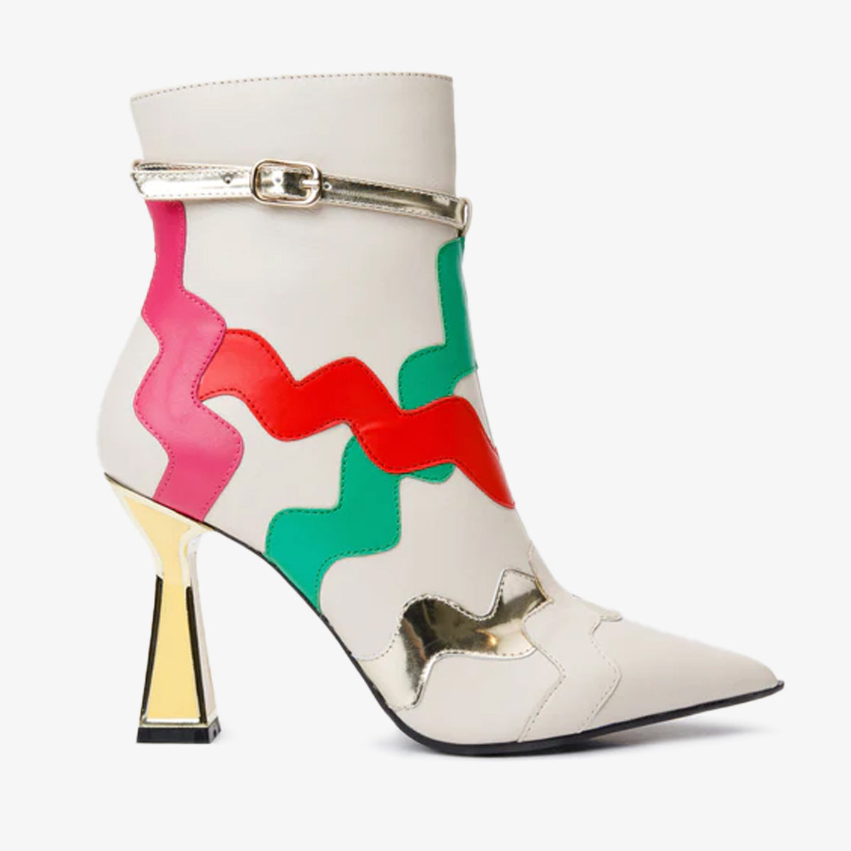 Vinci Leather The Tario Cream Leather Ankle Women Boot – product view 1