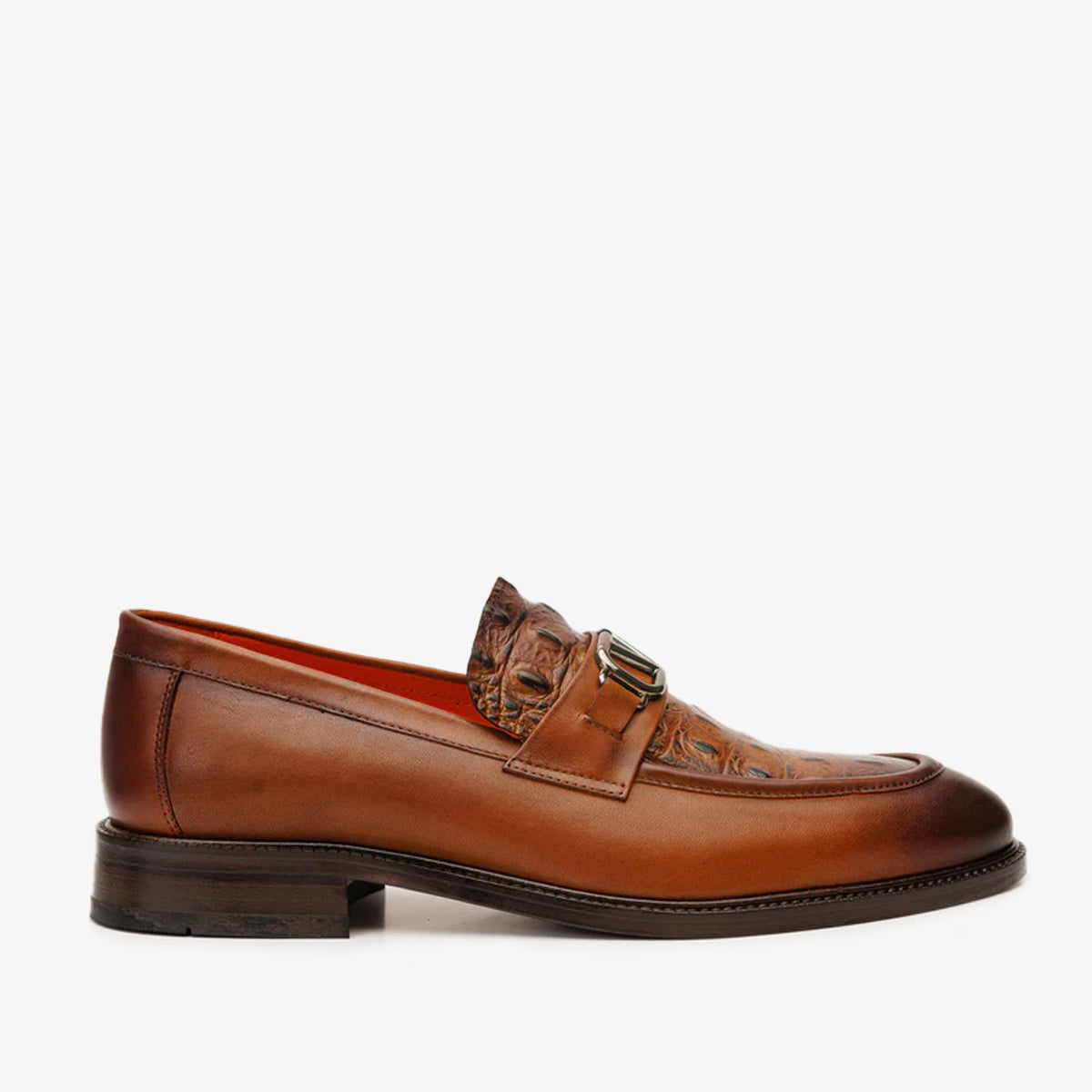 Vinci Leather Amsterdam Tan Bit Loafer Men Shoe – product view 1