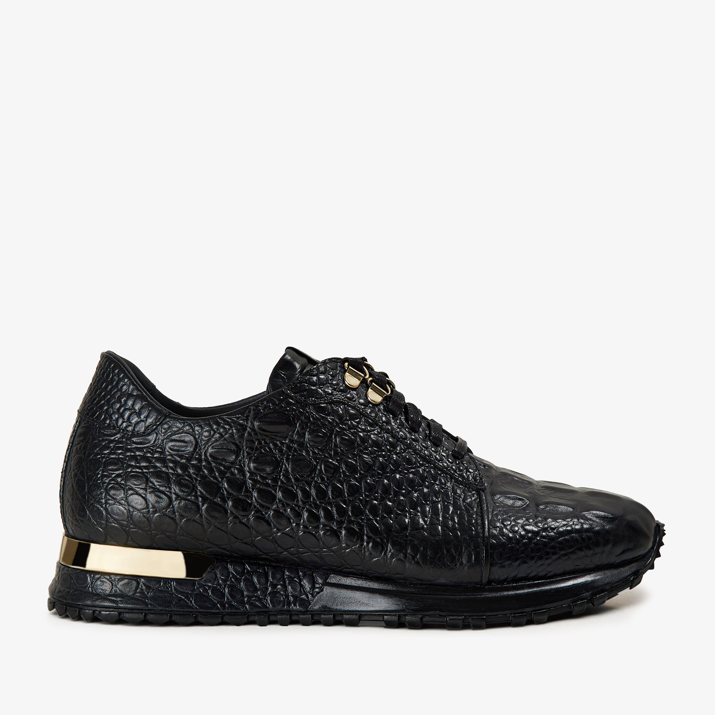The Bomba Black Leather Men Sneaker