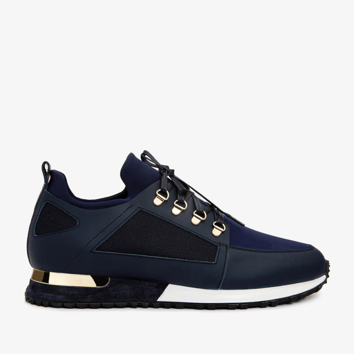 Vinci Leather The Emir Navy Leather Men Sneaker – product view 1