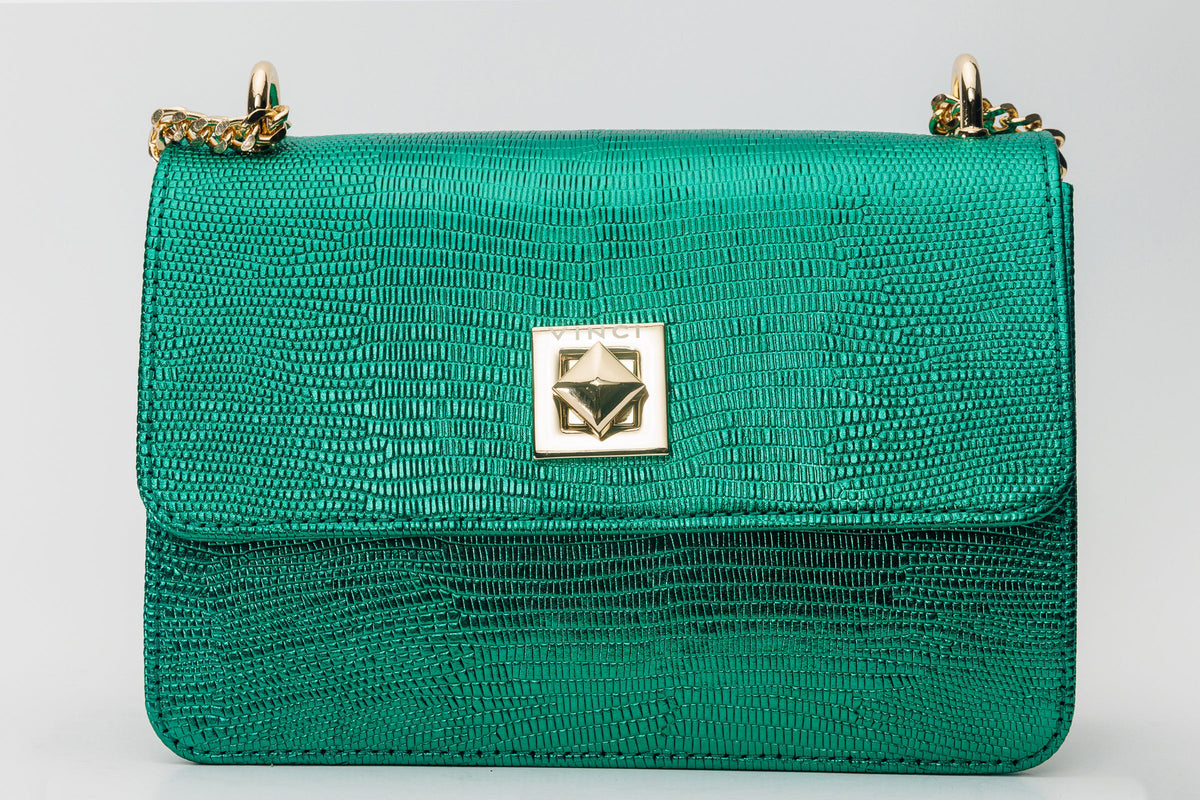 Vinci Leather The Maple Green Leather Handbag – product view 2