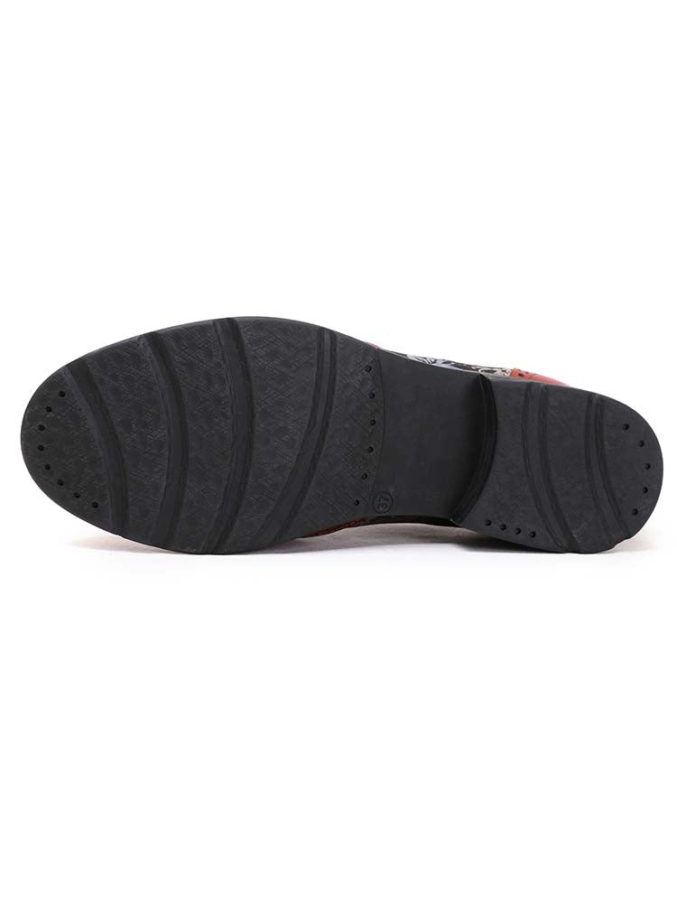 Karter Flower Handmade Brogue Flat Shoes – product view 9