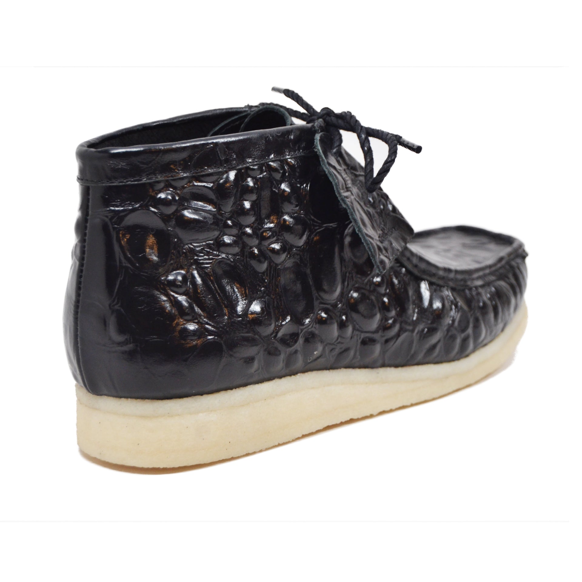 British Walkers Walker Men's Limited Edition Croc Leather Casual Shoes with Crepe Sole view 37
